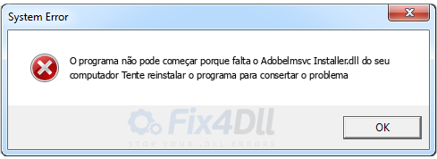 Adobelmsvc Installer.dll ausente